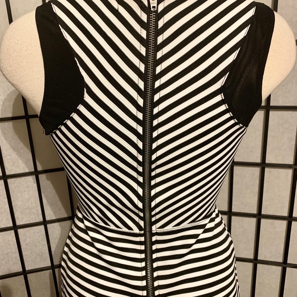 Never Worn Material Girl Striped Bodycon Dress - Picture 4 of 7